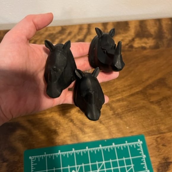 3 Rhino knobs drawer pulls knobs Bin Y - Picture 5 of 7